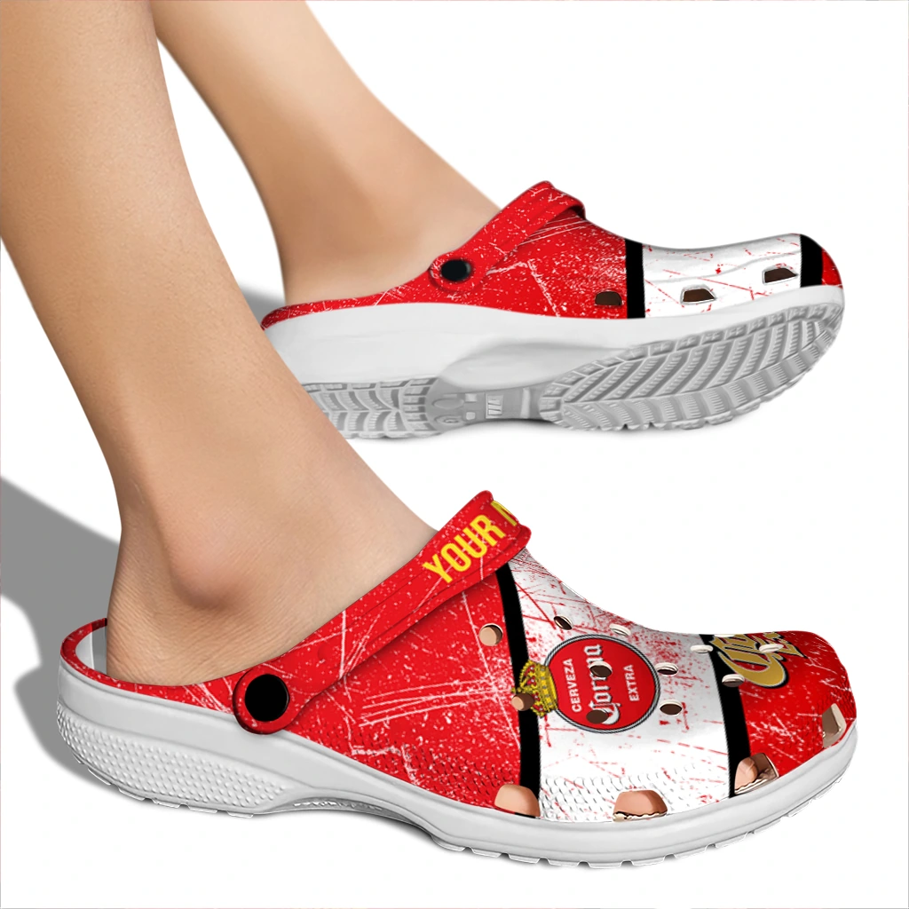 customized-corona-beer-grunge-band-red-white-clogs-fashion-forward-hey-clogs.webp