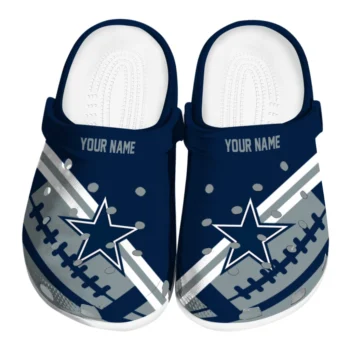 Customized Dallas Cowboys Football Motif Clogs