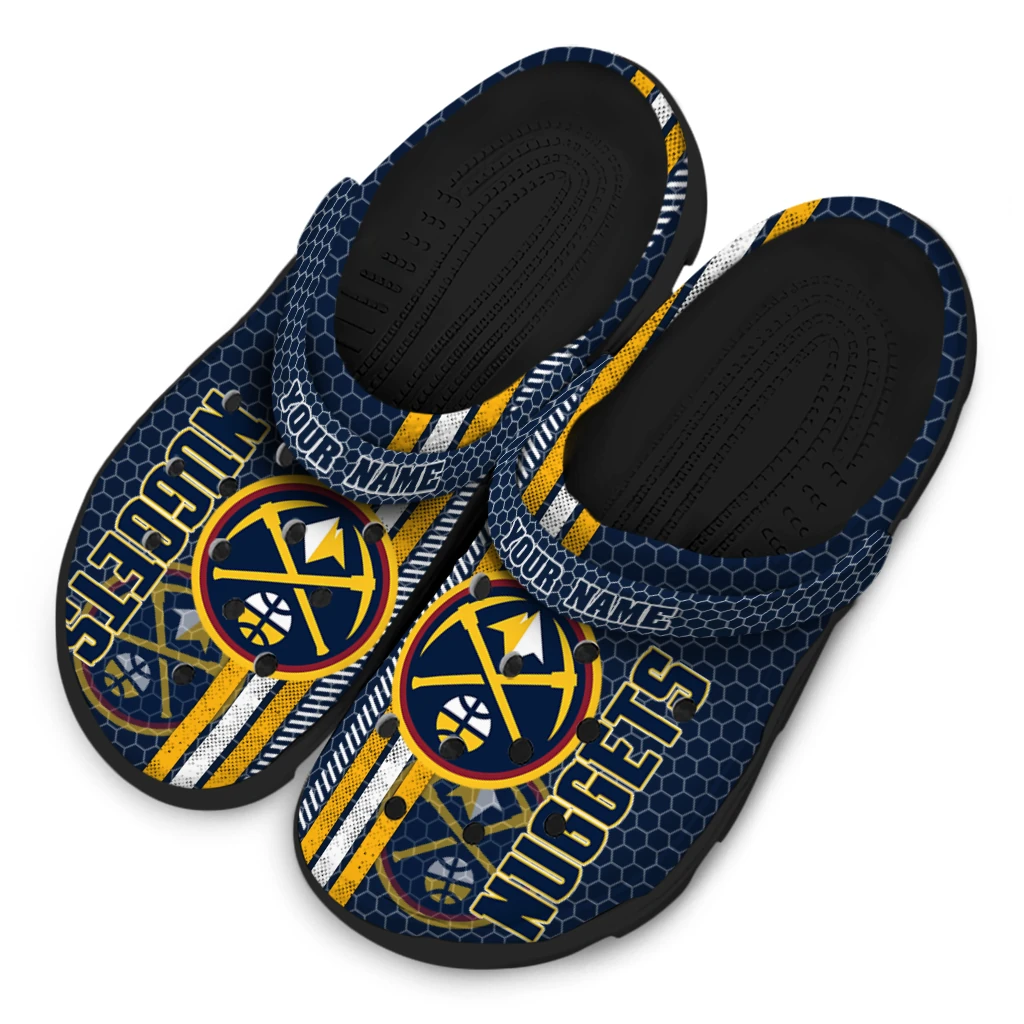 customized-denver-nuggets-contrasting-stripes-clogs-latest-model