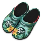 customized-dr-pepper-hibiscus-palms-green-red-clogs-best-selling-hey-clogs.webp