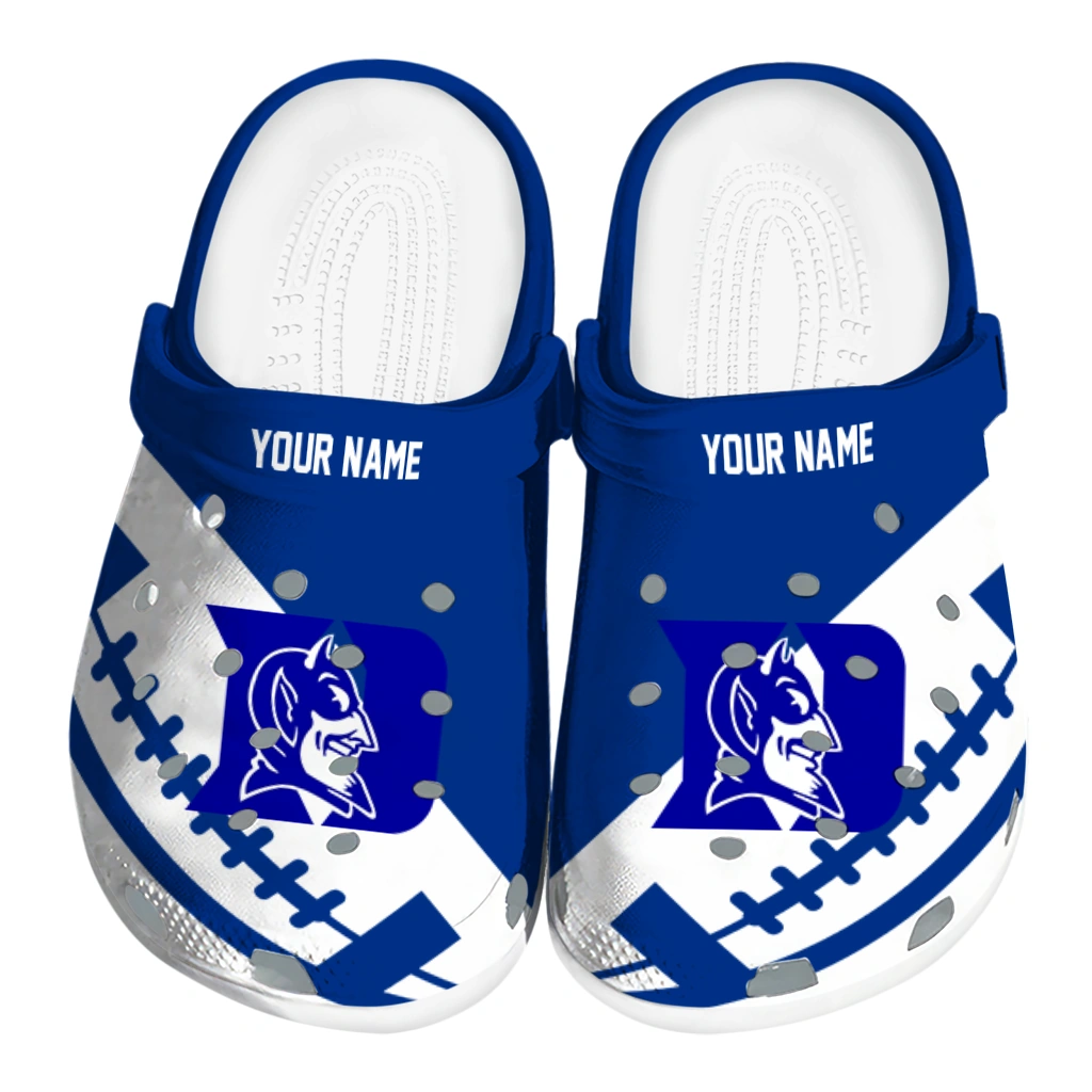 customized-duke-blue-devils-football-motif-clogs-best-selling customized duke blue devils football motif clogs best selling