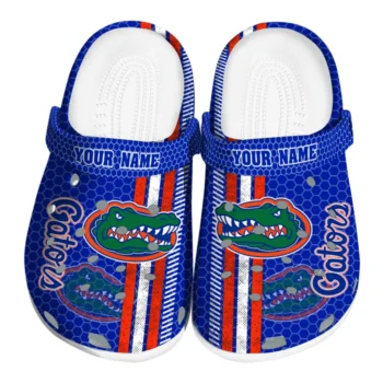 Customized Florida Gators Contrasting Stripes Clogs