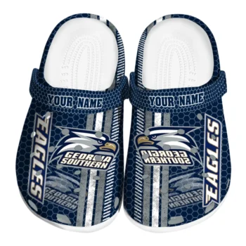 Customized Georgia Southern Eagles Contrasting Stripes Clogs