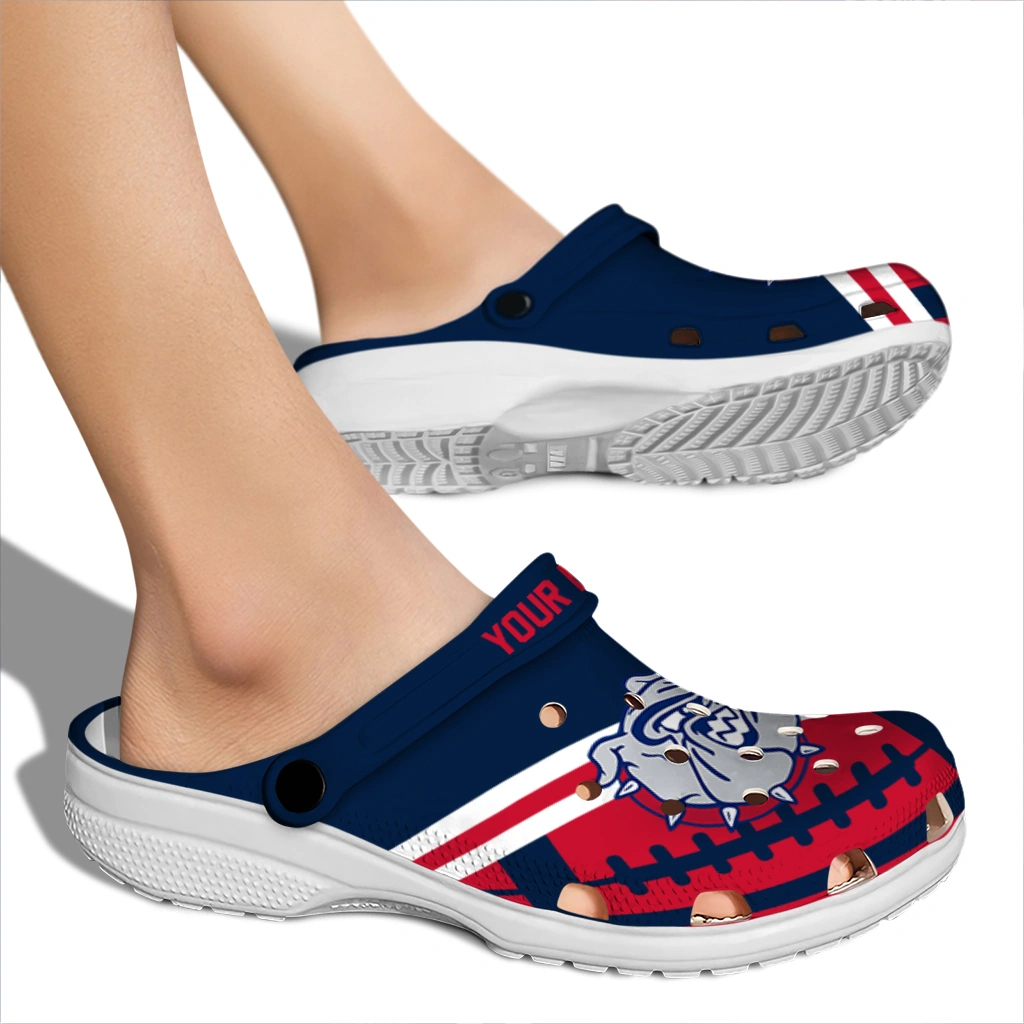 customized-gonzaga-bulldogs-football-motif-clogs-fashion-forward