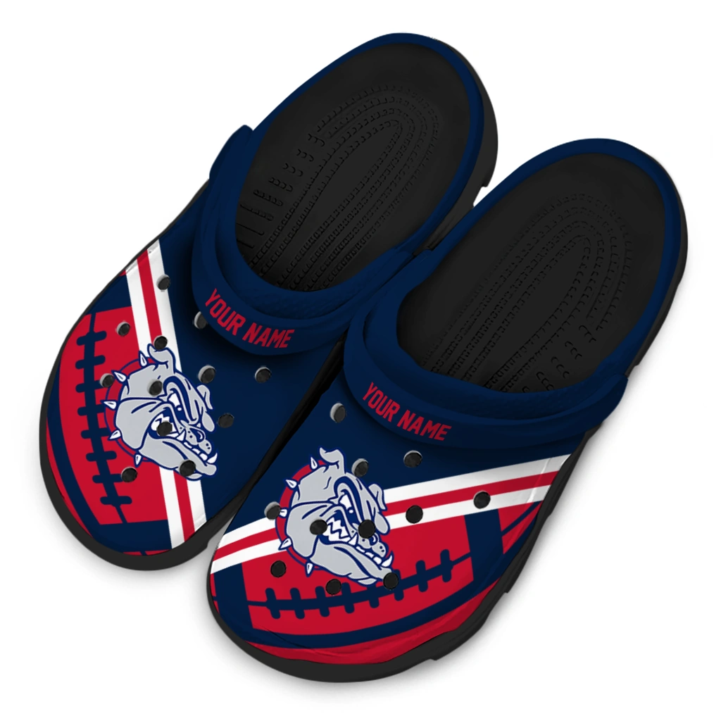 customized-gonzaga-bulldogs-football-motif-clogs-latest-model