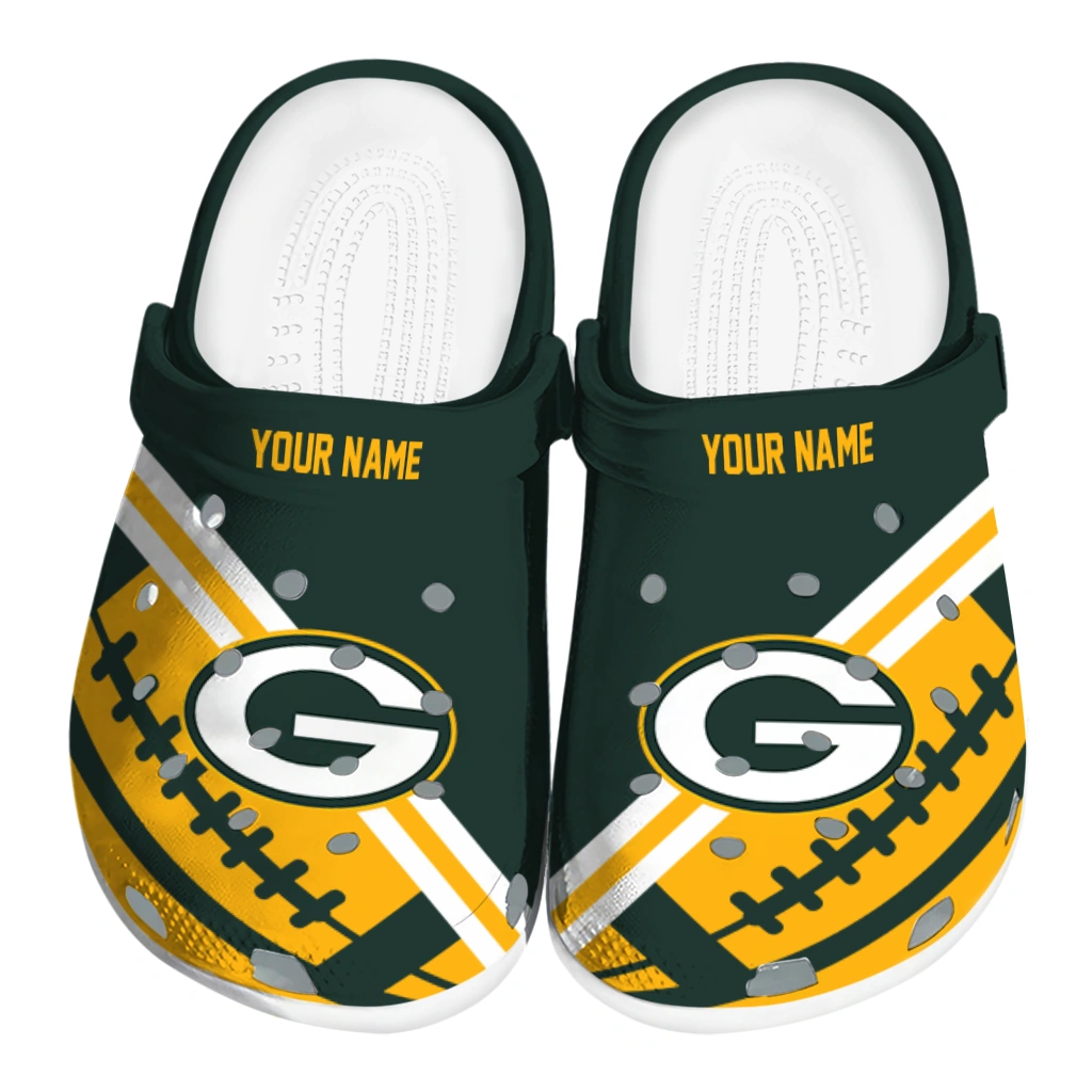 customized-green-bay-packers-football-motif-clogs-best-selling customized green bay packers football motif clogs best selling
