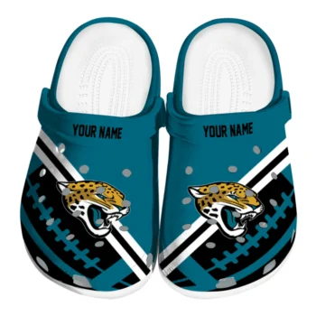Customized Jacksonville Jaguars Football Motif Clogs