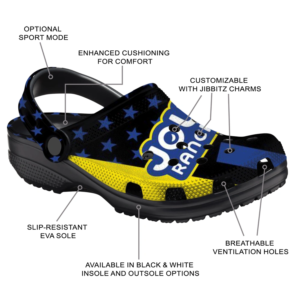 customized-jolly-rancher-blue-stars-black-yellow-clogs-new-arrival-hey-clogs.webp