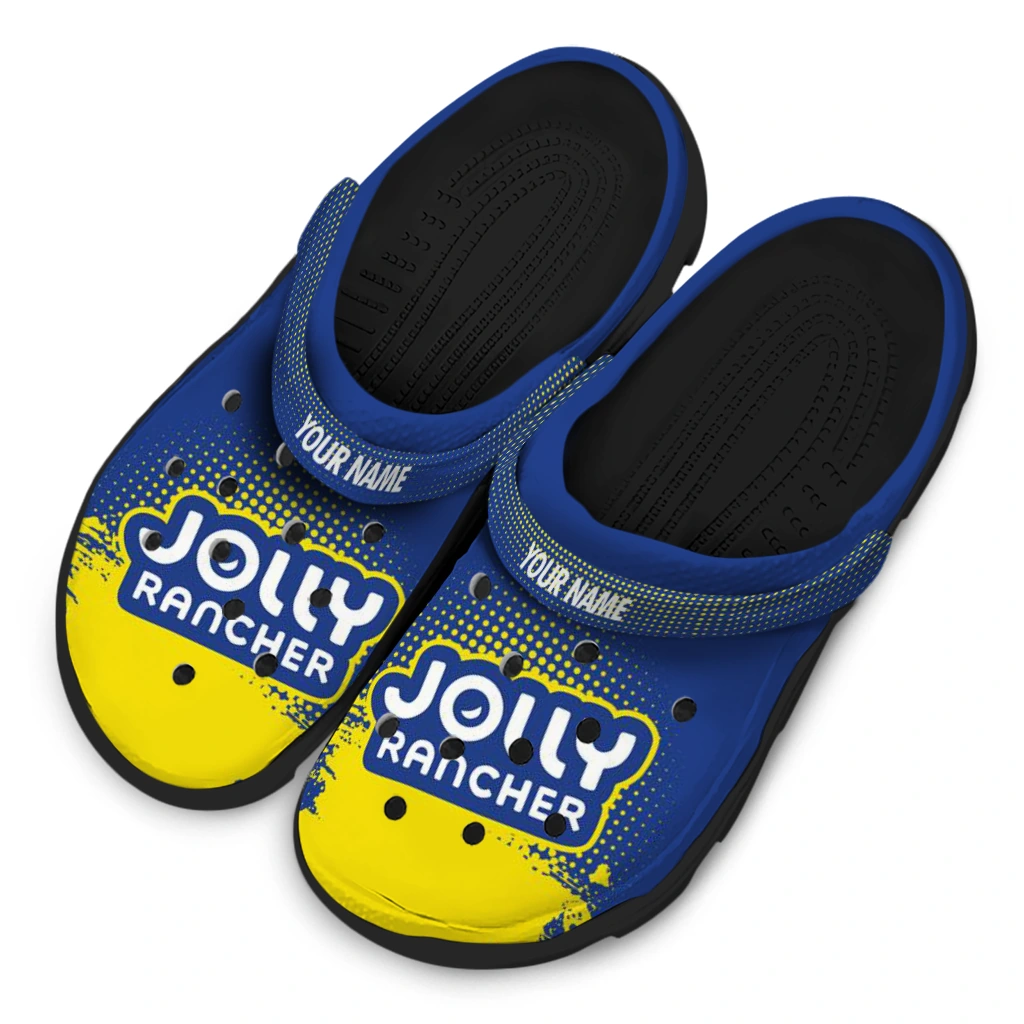 customized-jolly-rancher-bold-logo-blue-yellow-clogs-latest-model-hey-clogs.webp