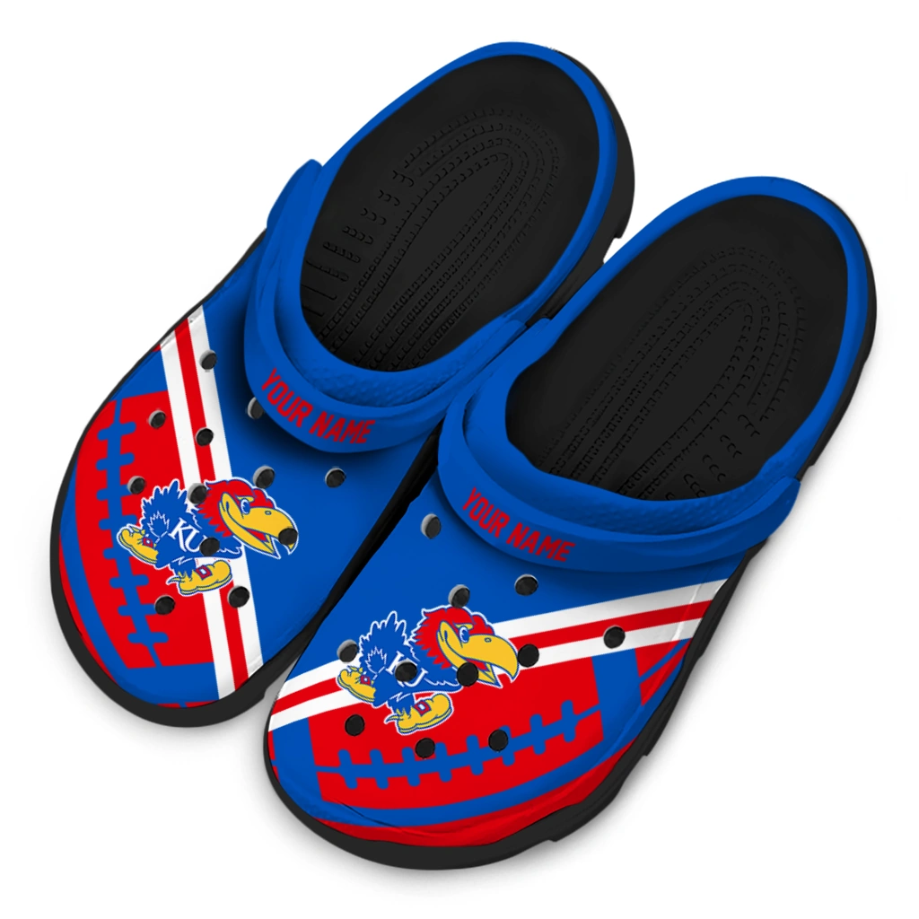 customized-kansas-jayhawks-football-motif-clogs-latest-model