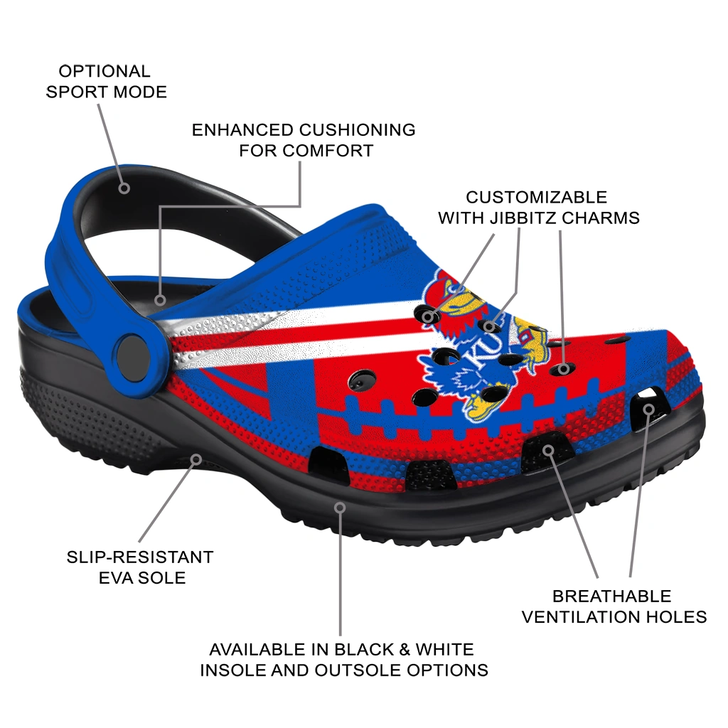 customized-kansas-jayhawks-football-motif-clogs-new-arrival