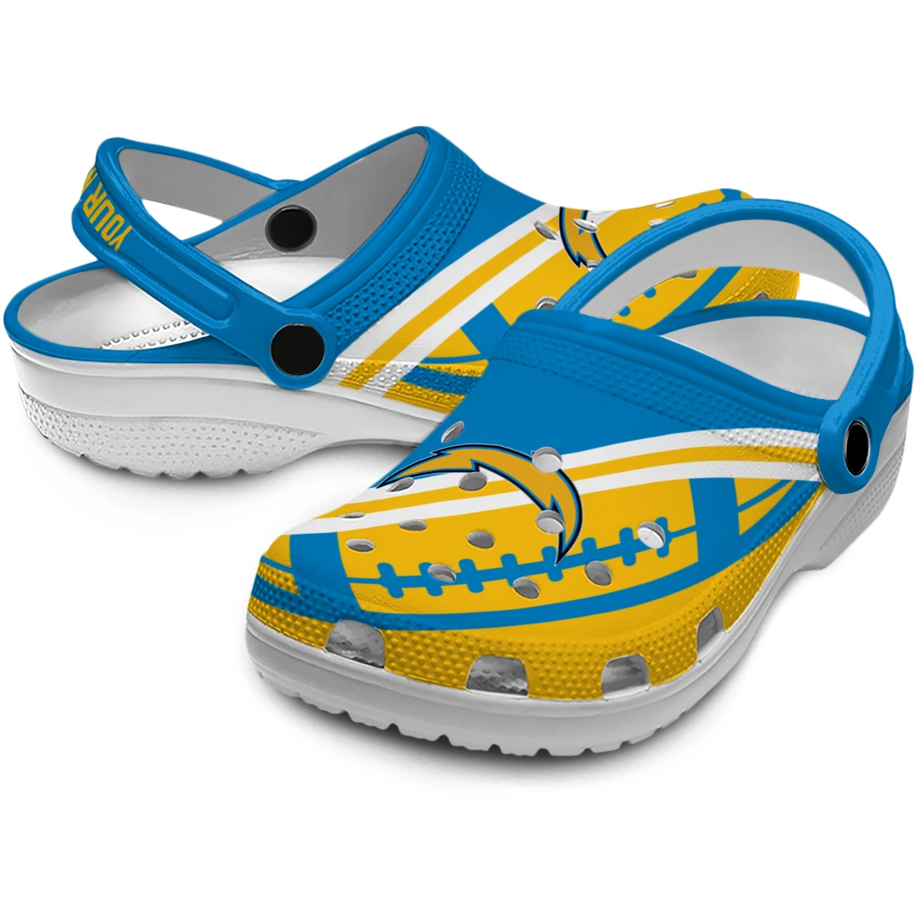 customized-los-angeles-chargers-football-motif-clogs-high-quality