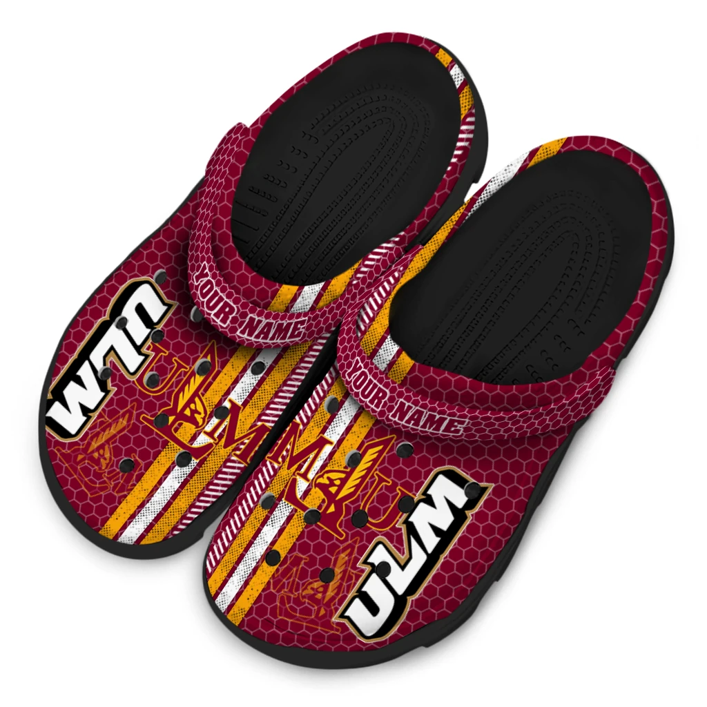 customized-louisiana-monroe-warhawks-contrasting-stripes-clogs-latest-model