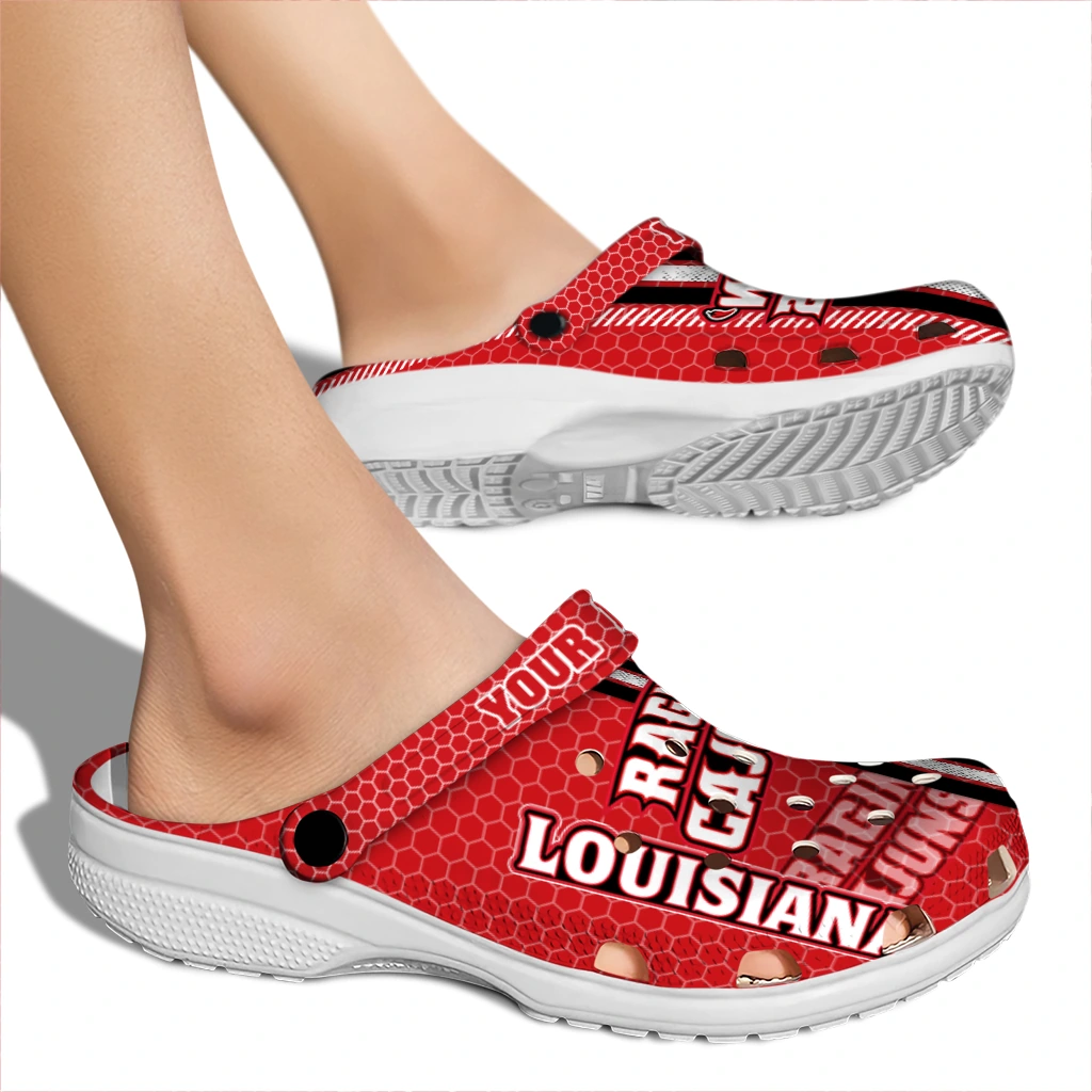 customized-louisiana-ragin-cajuns-contrasting-stripes-clogs-fashion-forward