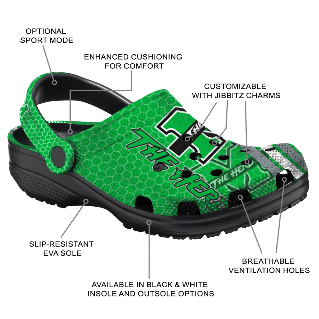 customized-marshall-thundering-herd-contrasting-stripes-clogs-new-arrival