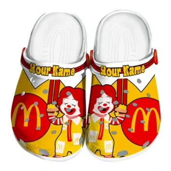 Customized McDonald's Mascot Icon Yellow Red Clogs