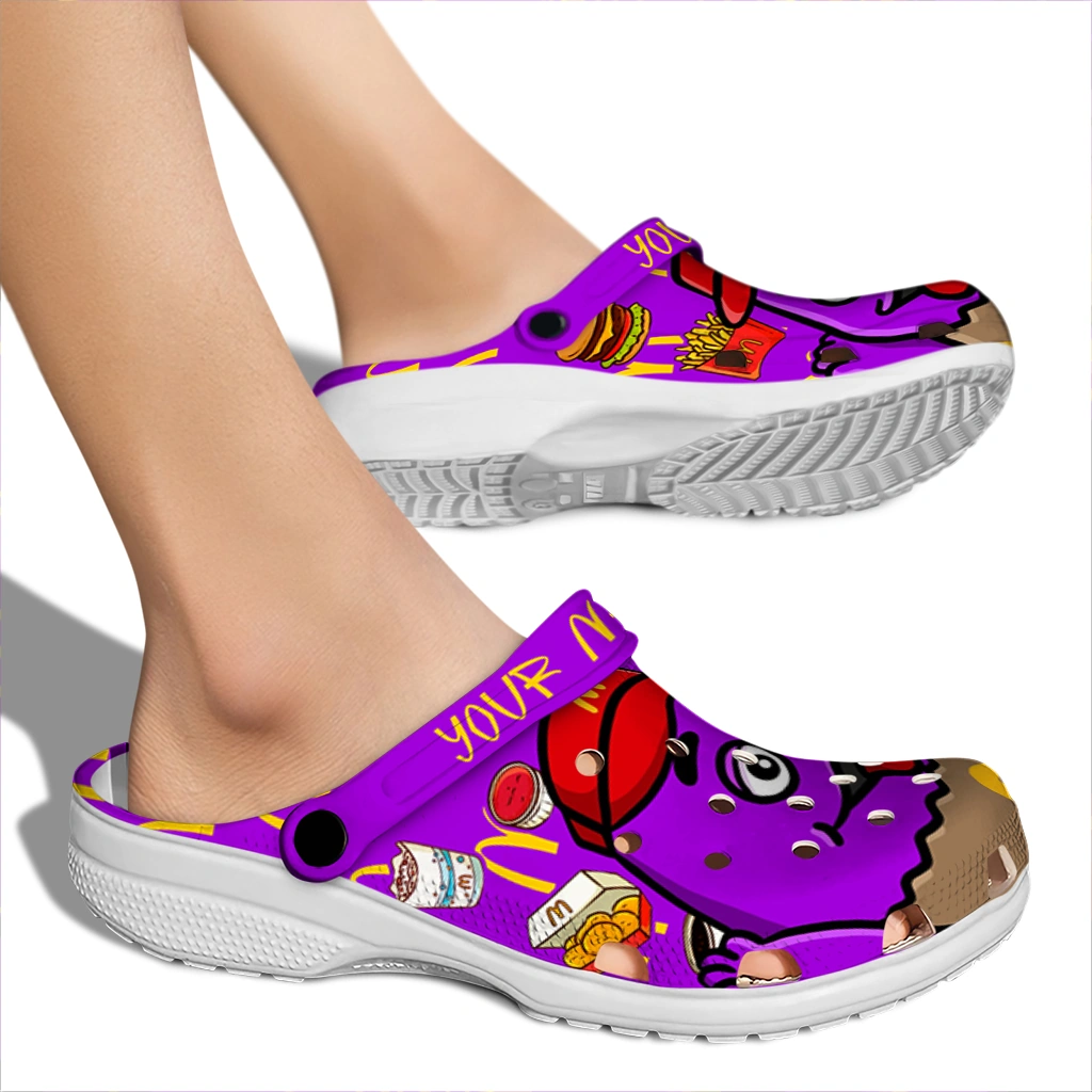 customized-mcdonalds-mascot-snack-purple-yellow-clogs-fashion-forward-hey-clogs.webp