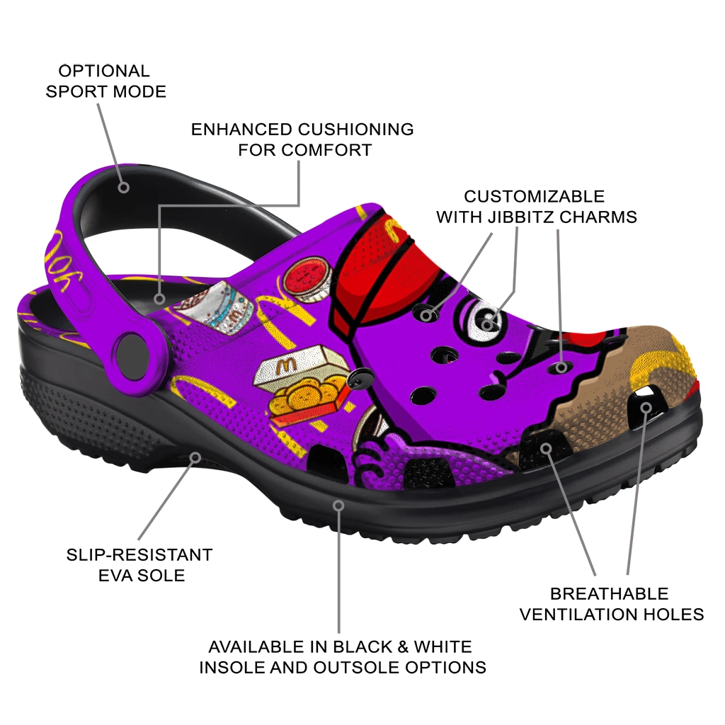 customized-mcdonalds-mascot-snack-purple-yellow-clogs-new-arrival-hey-clogs.webp