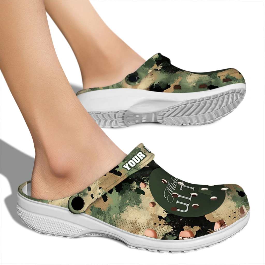 customized-michelob-ultra-green-camouflage-green-beige-clogs-fashion-forward-hey-clogs.webp