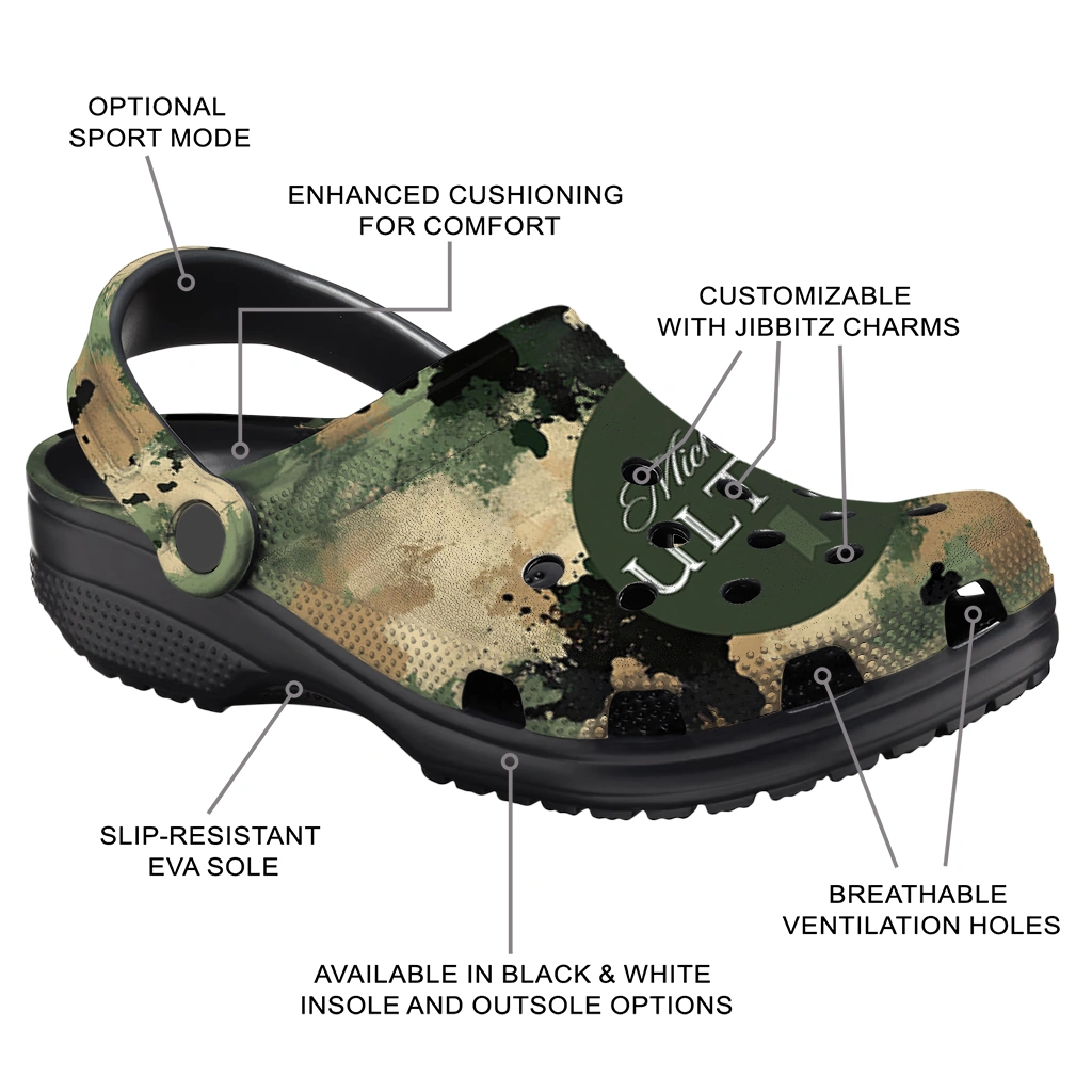 customized-michelob-ultra-green-camouflage-green-beige-clogs-new-arrival-hey-clogs.webp
