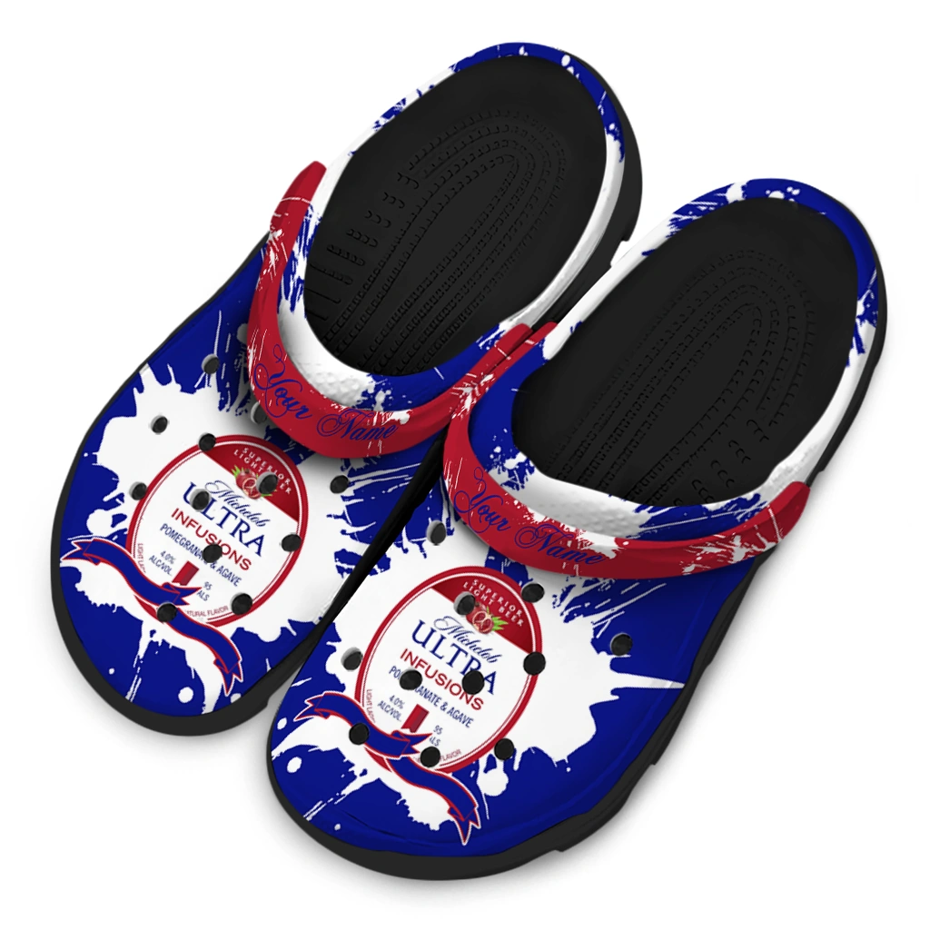 customized-michelob-ultra-impact-burst-blue-white-clogs-latest-model-hey-clogs.webp