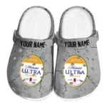 customized-michelob-ultra-script-gray-yellow-clogs-best-selling-hey-clogs.webp