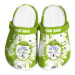 customized-michelob-ultra-splatter-splash-green-white-clogs-best-selling-hey-clogs.webp