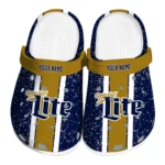 customized-miller-lite-ant-lettering-navy-gold-clogs-best-selling-hey-clogs.webp