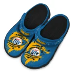 customized-miller-lite-claw-circle-blue-yellow-clogs-best-selling-hey-clogs.webp
