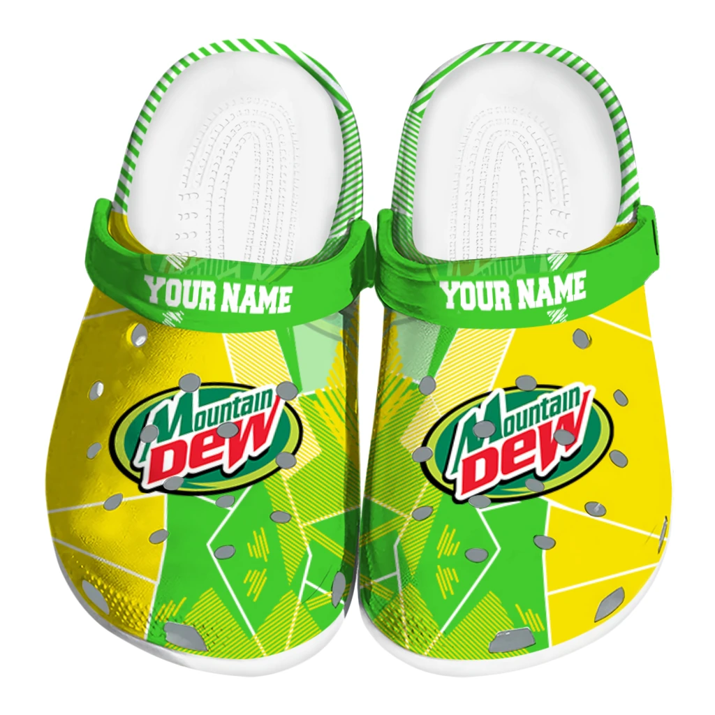 customized-mountain-dew-mosaic-pattern-yellow-green-clogs-best-selling-hey-clogs.webp customized mountain dew mosaic pattern yellow green clogs best selling hey clogs