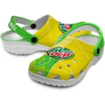 customized-mountain-dew-mosaic-pattern-yellow-green-clogs-best-selling-hey-clogs.webp