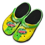 customized-mountain-dew-mosaic-pattern-yellow-green-clogs-best-selling-hey-clogs.webp