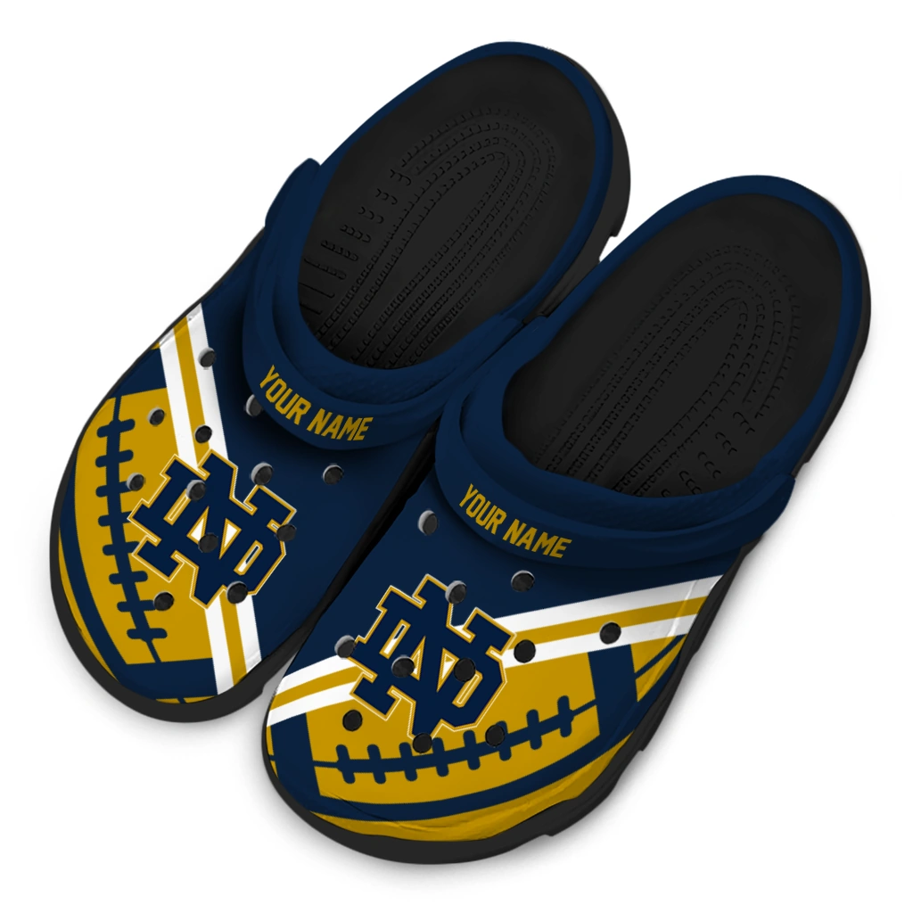 customized-notre-dame-fighting-irish-football-motif-clogs-latest-model