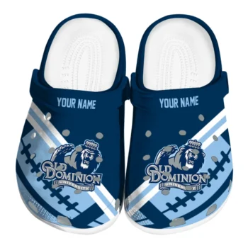 Customized Old Dominion Monarchs Football Motif Clogs