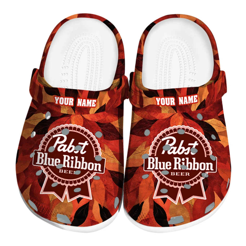 customized-pabst-blue-ribbon-leaves-red-orange-clogs-best-selling-hey-clogs.webp customized pabst blue ribbon leaves red orange clogs best selling hey clogs