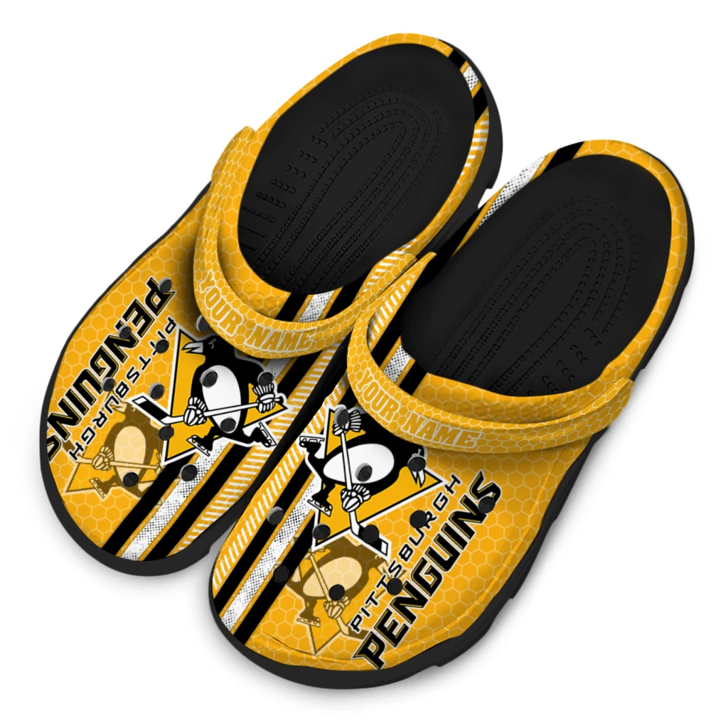 customized-pittsburgh-penguins-contrasting-stripes-clogs-latest-model