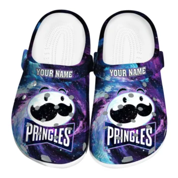 Customized Pringles Galaxy Blue Purple Clogs