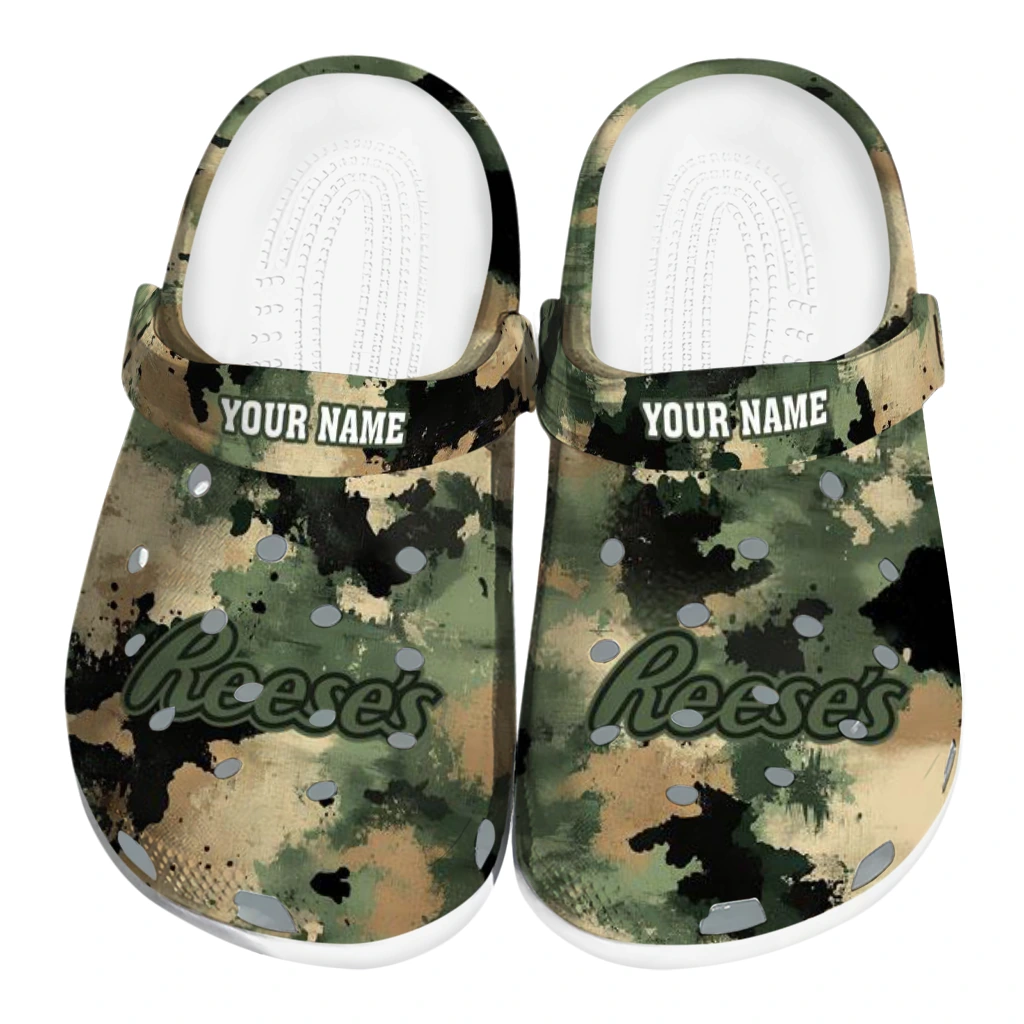 customized-reeses-camo-spots-green-black-clogs-best-selling-hey-clogs.webp customized reeses camo spots green black clogs best selling hey clogs