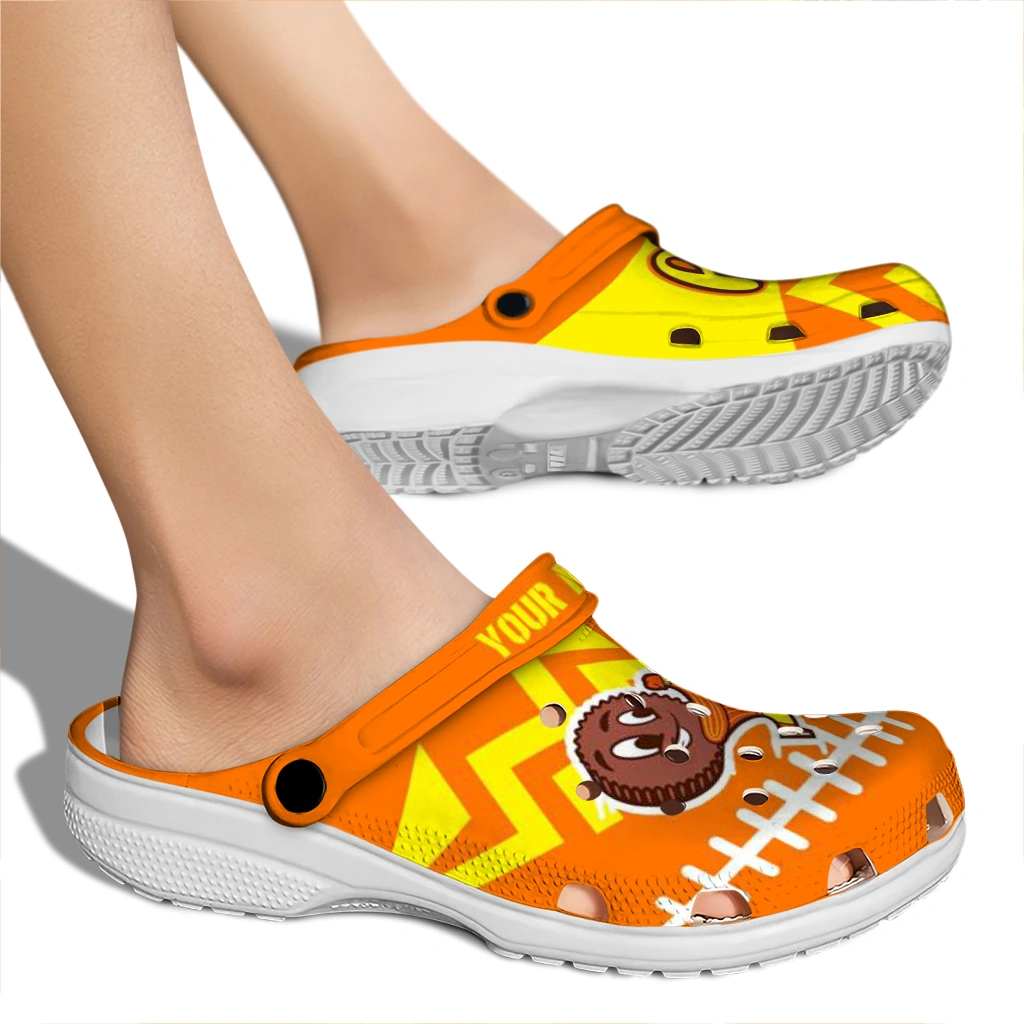 customized-reeses-mascot-orange-yellow-clogs-fashion-forward-hey-clogs.webp