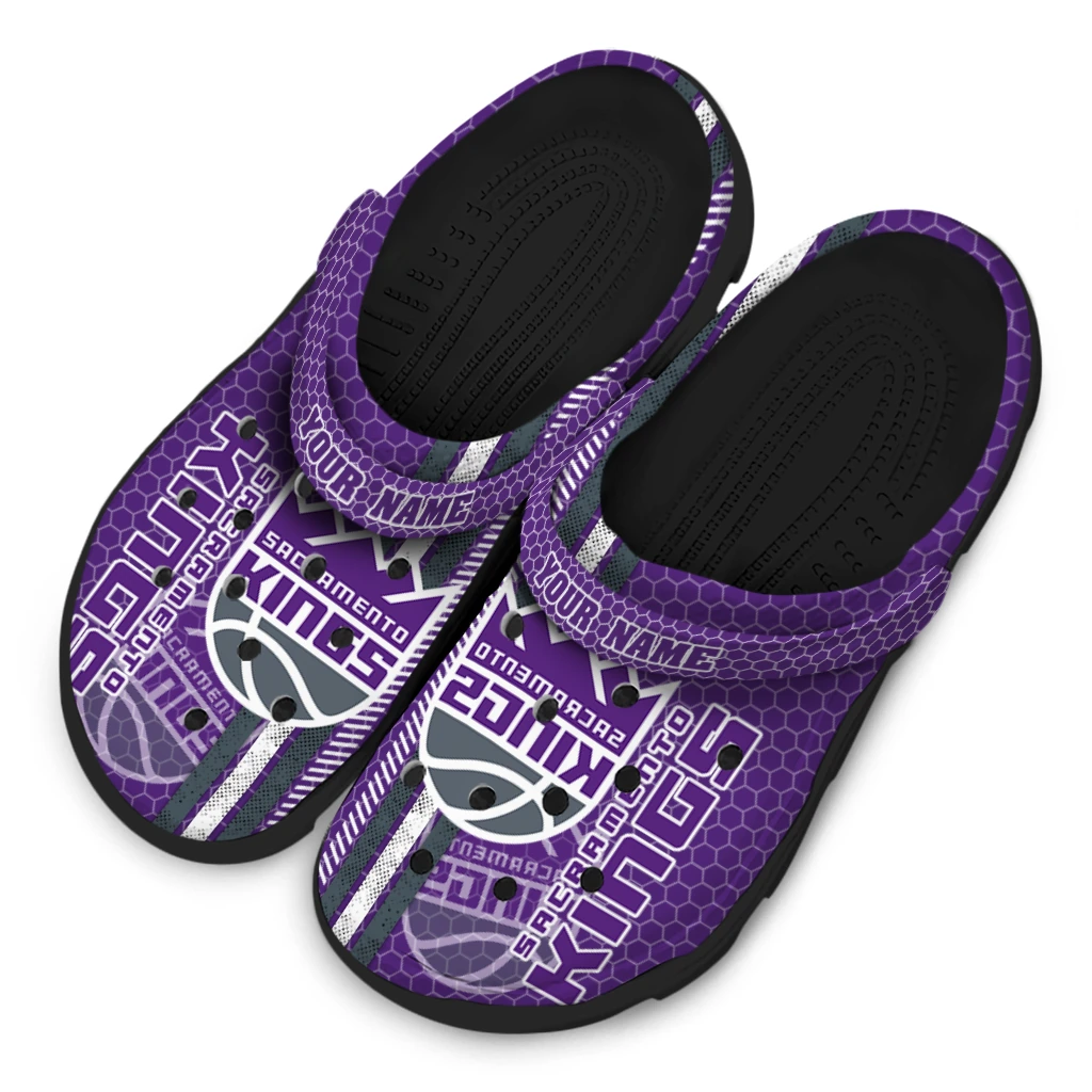 customized-sacramento-kings-contrasting-stripes-clogs-latest-model