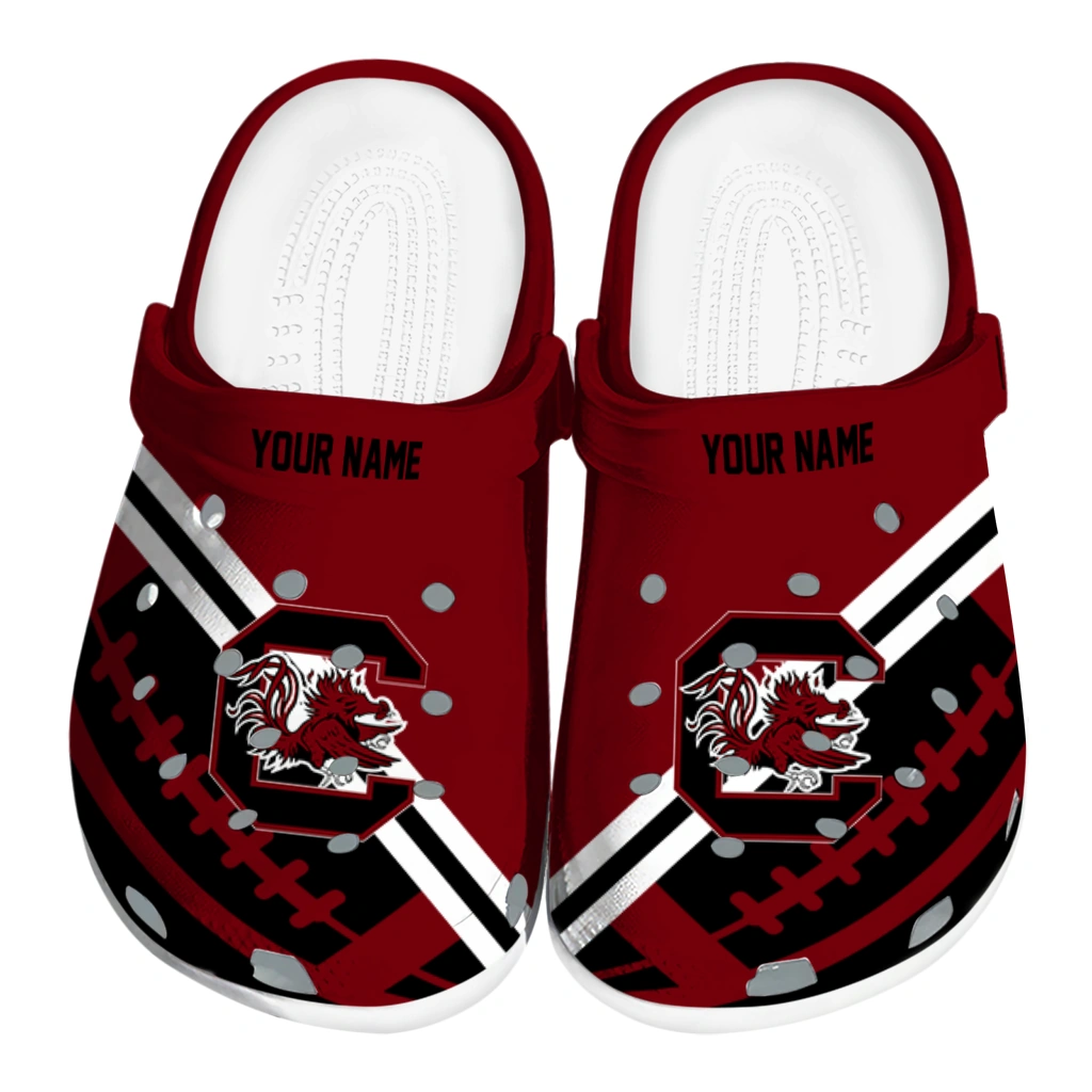 customized-south-carolina-gamecocks-football-motif-clogs-best-selling customized south carolina gamecocks football motif clogs best selling
