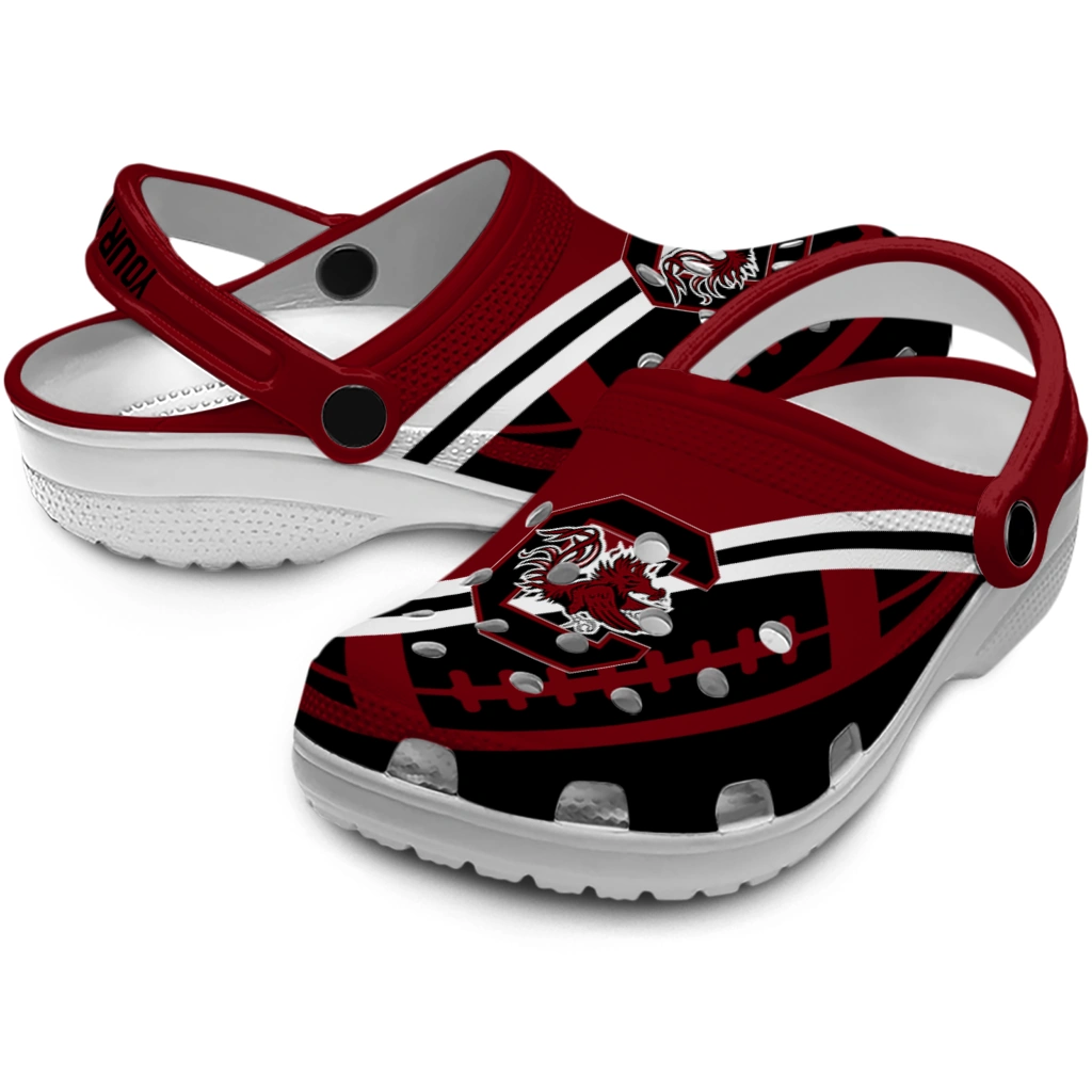 customized-south-carolina-gamecocks-football-motif-clogs-high-quality
