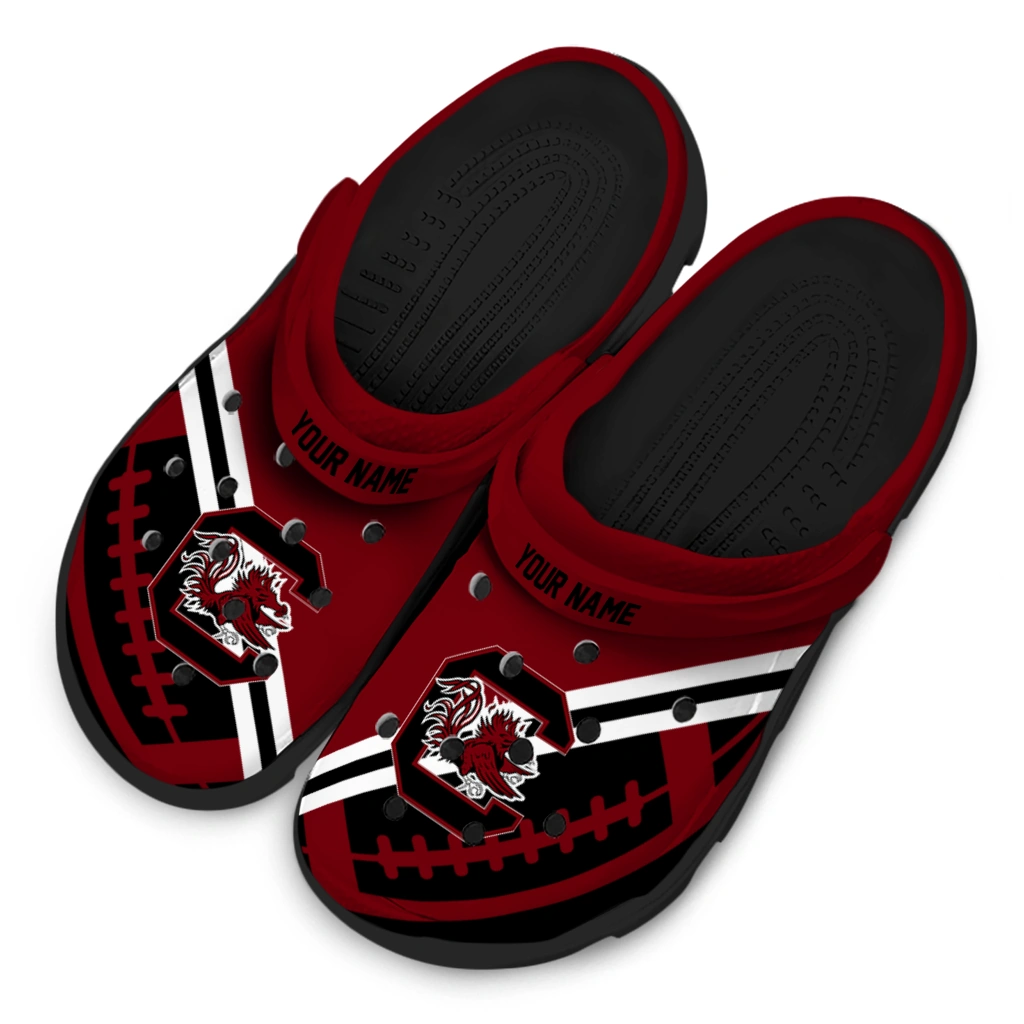 customized-south-carolina-gamecocks-football-motif-clogs-latest-model
