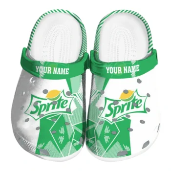 Customized Sprite Modern Green White Clogs