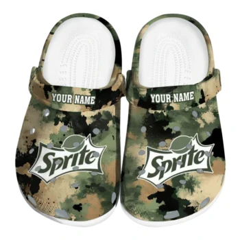 Customized Sprite Overlay Green Beige Clogs
