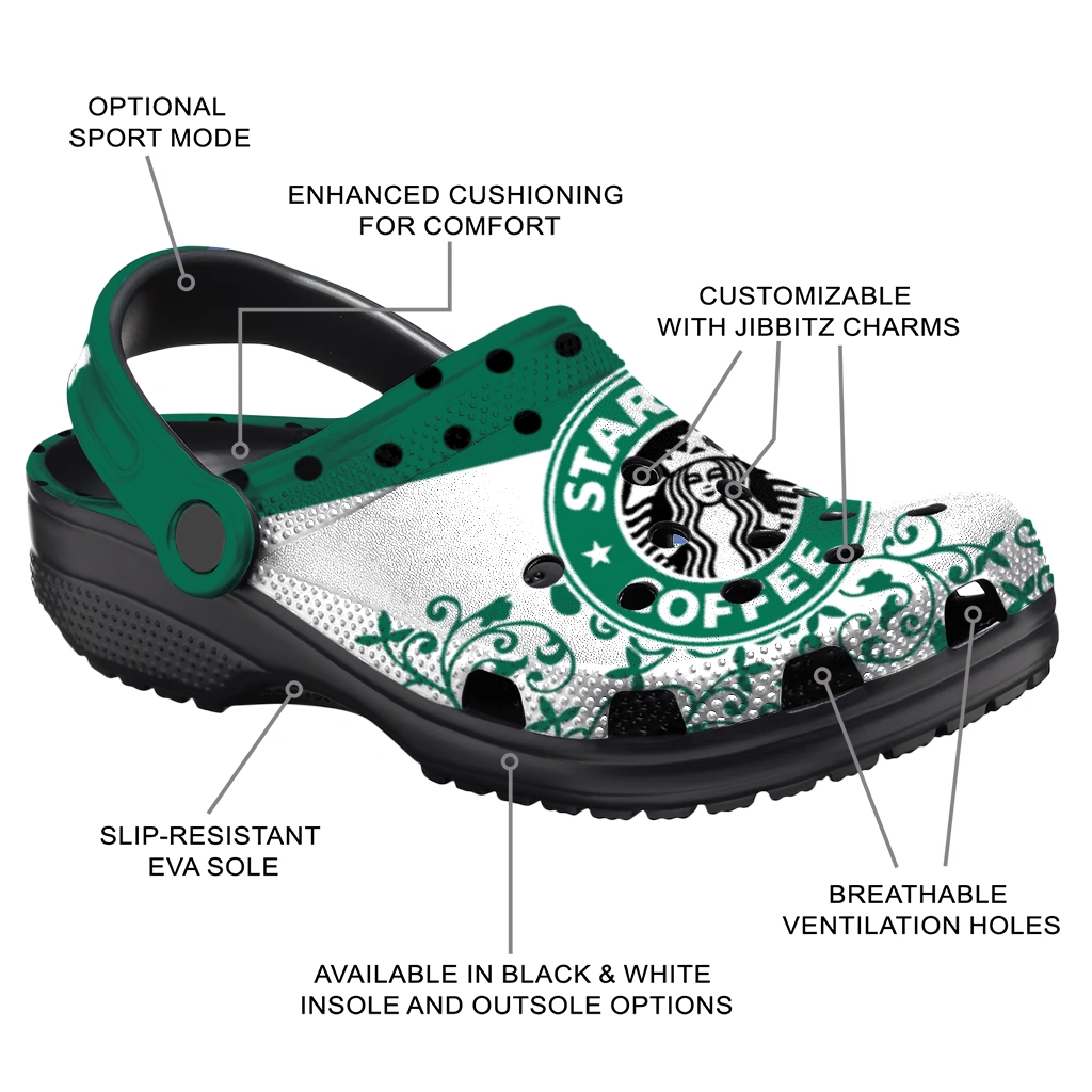 customized-starbucks-logo-dots-green-white-clogs-new-arrival-hey-clogs.webp