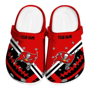 Customized Tampa Bay Buccaneers Football Motif Clogs