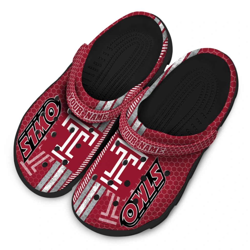 customized-temple-owls-contrasting-stripes-clogs-latest-model