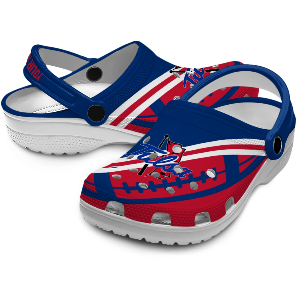 customized-tulsa-golden-hurricane-football-motif-clogs-high-quality