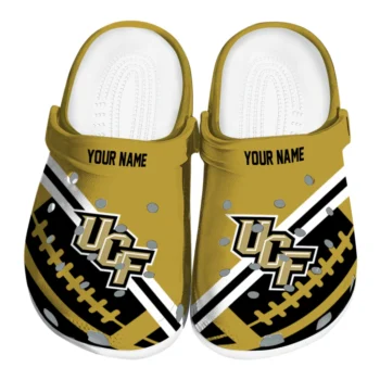 Customized UCF Knights Football Motif Clogs